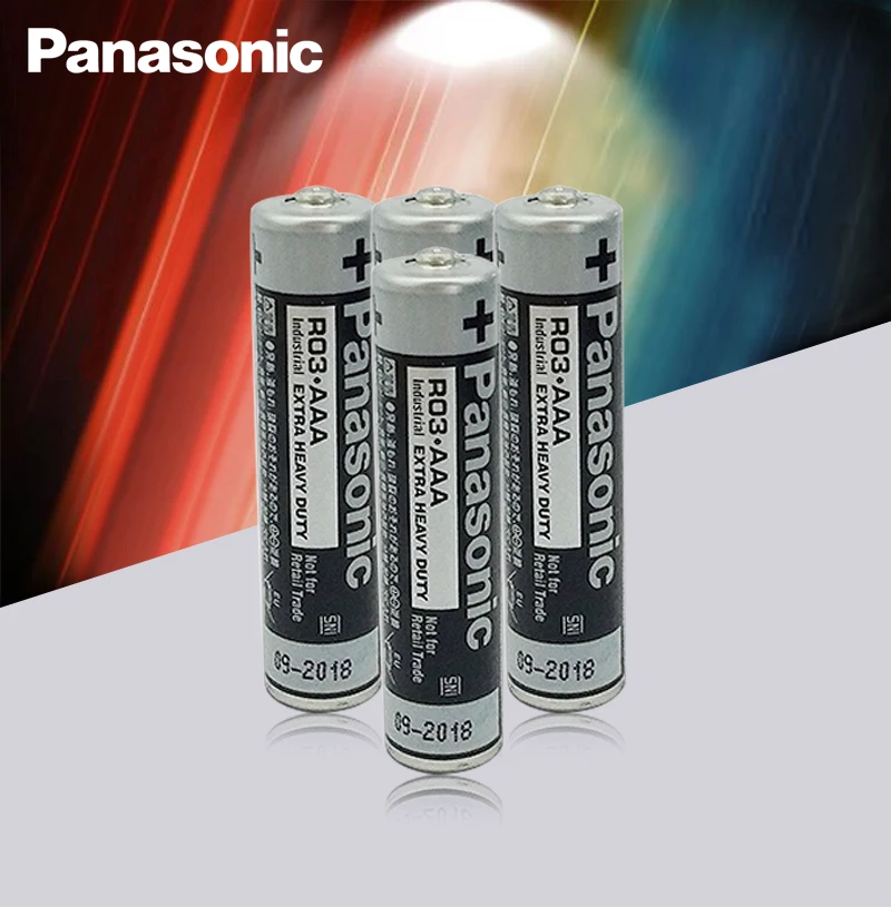 12 шт. Panasonic R03 1,5 в AAA батареи щелочные батареи без ртути сухой аккумулятор для электрической игрушки фонарик часы мышь