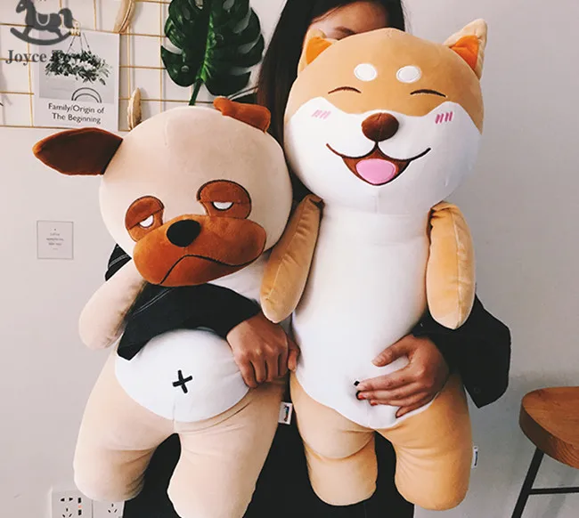 27 см/58 см милая собака хаски плюш kawaii Шиба кукла бык подушка Корея девушка подарок