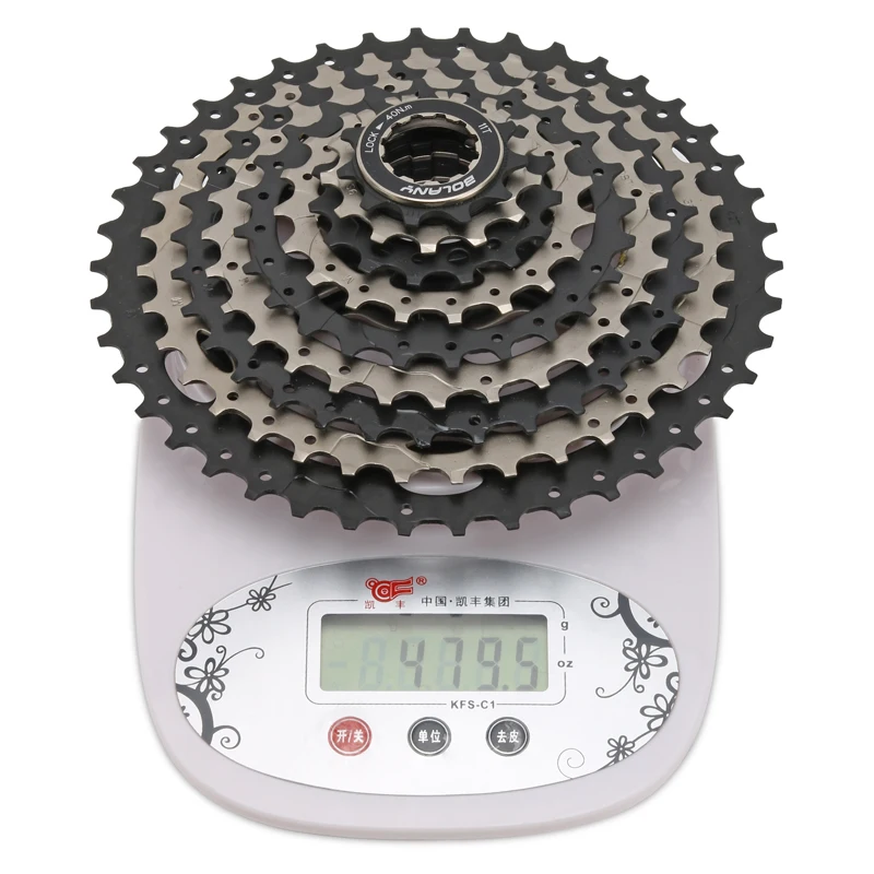 Bolany 9 скоростей 11-42T велосипедные кассеты Золотое колесо свободного хода MTB Звездочка Cdg Cog 42T 9S 27s для аксессуаров запчасти