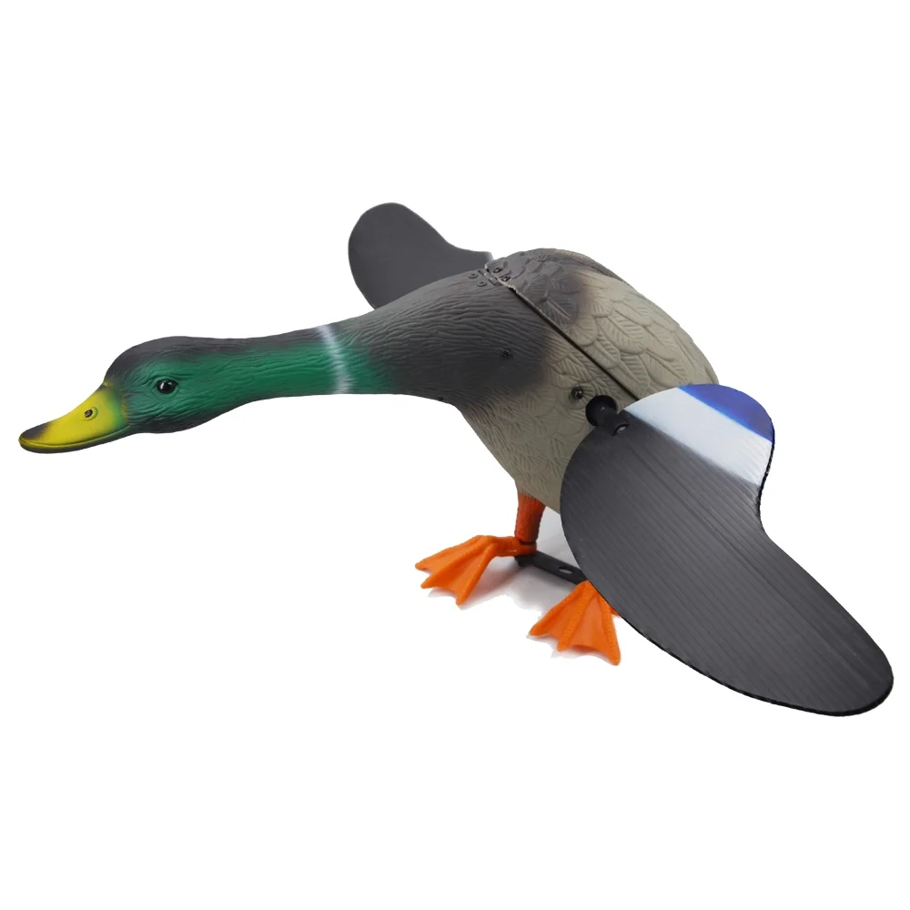 

Xilei Factory Directly Sell Dc 6V Remote Control Hdpe Plastic Green Head Decoy Wholesale Duck Decoys With Magnet Spinning Wings