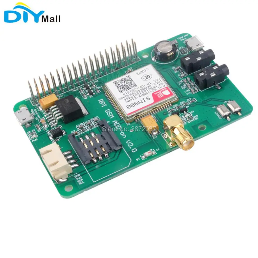 SIM800 макетная плата 2G GSM GPRS модуль Quad Band UART Add on V2.0 Плата расширения сообщений для