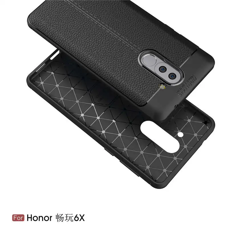 Для Huawei Honor 6X Коврики 9 lite Нескользящие крышка Жесткий Мягкие силиконовые ТПУ кожа