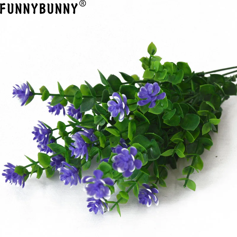 FUNNYBUNNY 5 шт Искусственные цветы на открытом воздухе красные устойчивые к