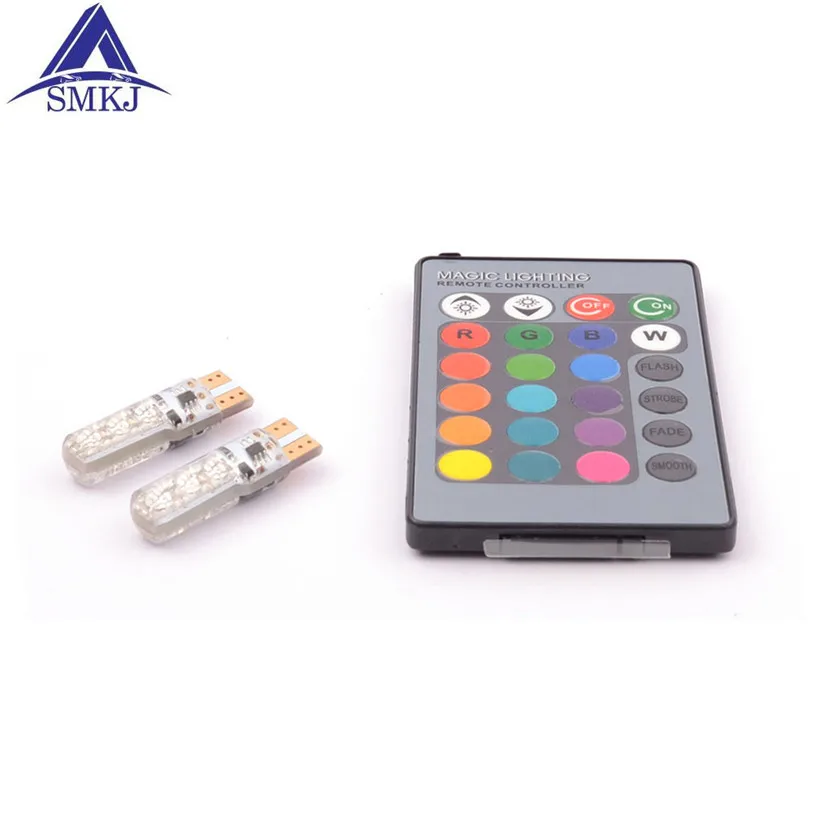 T10 6SMD 5050 RGBW светодиодный Автомобильный интерьер Лампы для чтения супер яркий 16