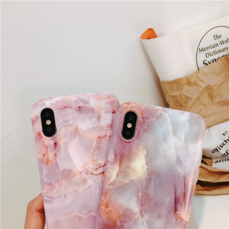 COPEONE Colorful Marble Case for iPhone 8 Plus 7 6 6s Full Protective Soft TPU Cases X XS XR XSMAX Shell Pattern |