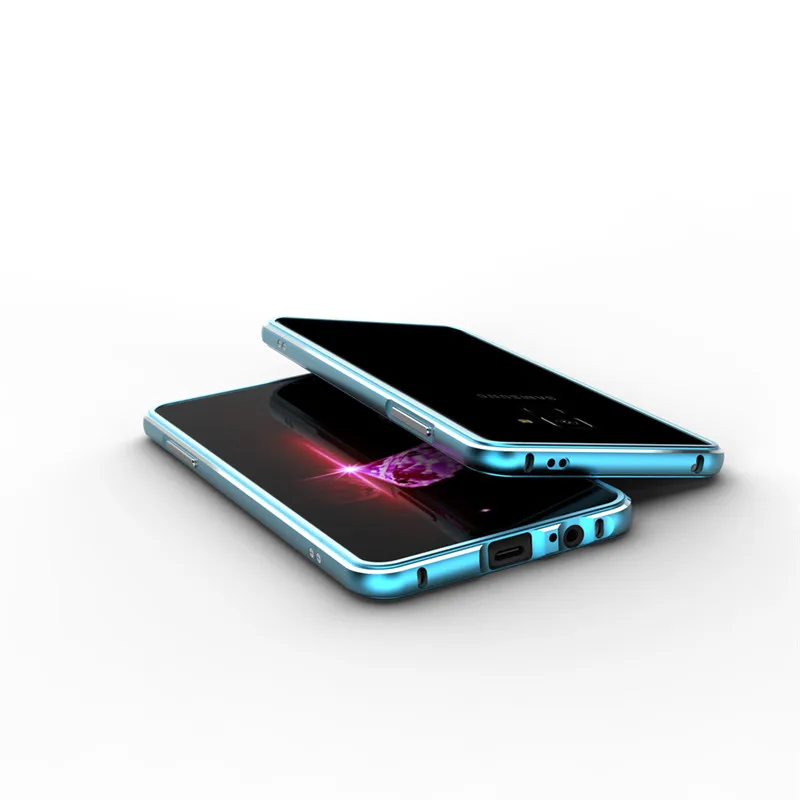 Blue Для galaxy A8 A8+ PLUS Роскошный металлический алюминиевый бампер рамка чехол для samsung galaxy A8 PLUS - Цвет: Blue