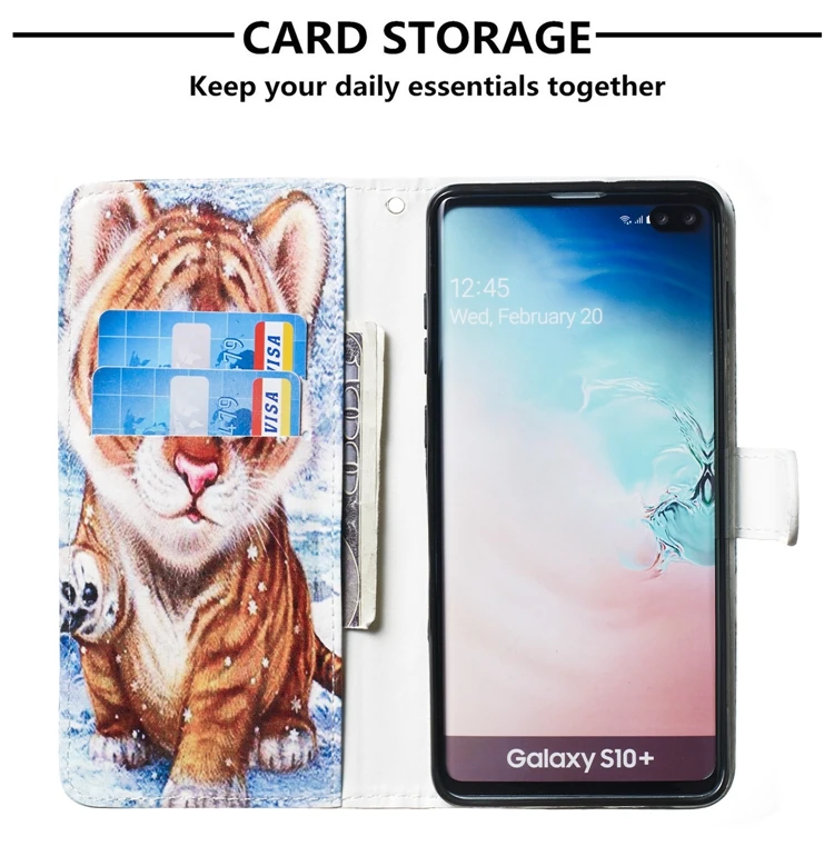 Чехол-книжка с откидной крышкой для samsung Galaxy Note 10 Pro, кожаный чехол-кошелек для телефона, чехол для samsung S8, S9, S10 Plus, S7 Edge, S10e, чехол, Etui
