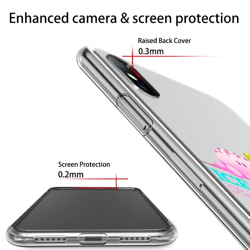 USLION Чехлы для iPhone X XS XR Xs Max 7 8 6 6s Plus 5 SE мягкий прозрачный чехол из ТПУ |