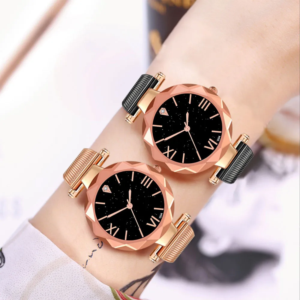 Фото Женские роскошные модные часы женские из нержавеющей стали Кварцевые наручные