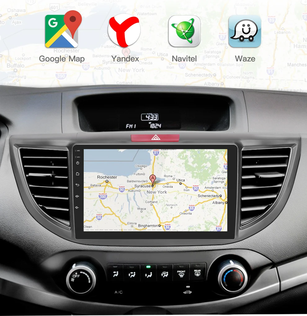 Android 8,1 четырехъядерный автомобильный Радио gps навигация головное устройство плеер для 2012- Honda CRV 9 дюймов HD 1024*600 Рождество