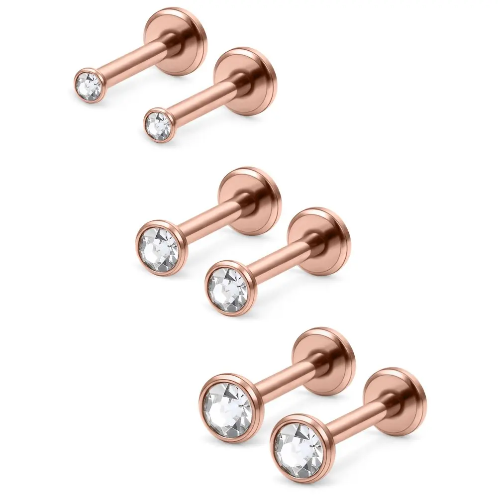 Серьги гвоздики для пирсинга 2 4 мм|Украшения тела| |