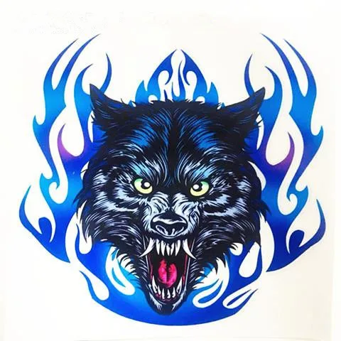 Наклейки для автомобиля с изображением волчьей головы и орла, большие царапины на автомобиле, водонепроницаемые креативные наклейки на бампер автомобиля.