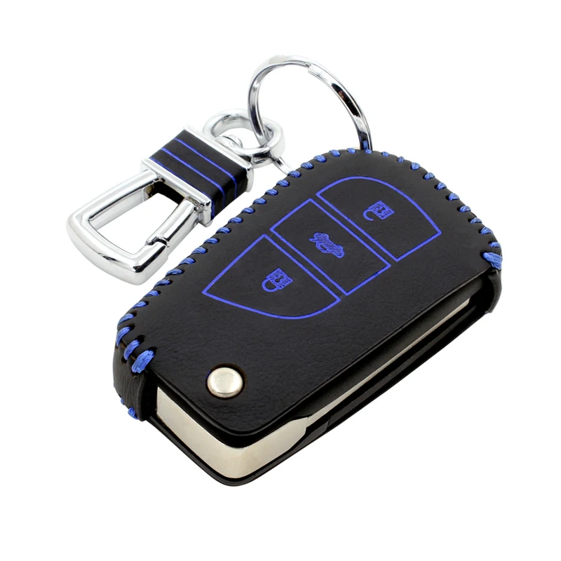 Кожаный чехол для автомобильных ключей с верхним слоем 2014-2020 Toyota RAV4 Reiz Levin |