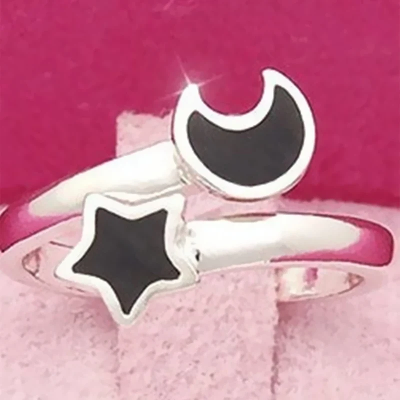 Женские открытые вечерние ЦА в виде Луны и звезды|moon and star ring|open ringring women |