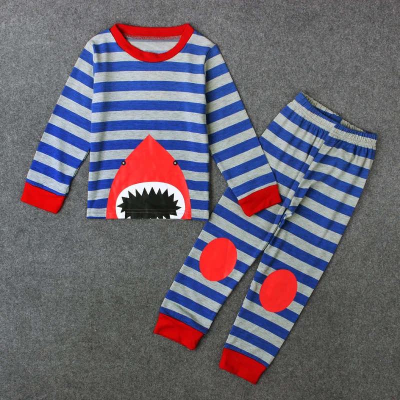 babzapleume 2Piece 2-7Years Spring Baby Wear Boys Two Piece Sets Stripe Long Sleeve Kids T-shirt+Pants Children Clothing BC1715 |