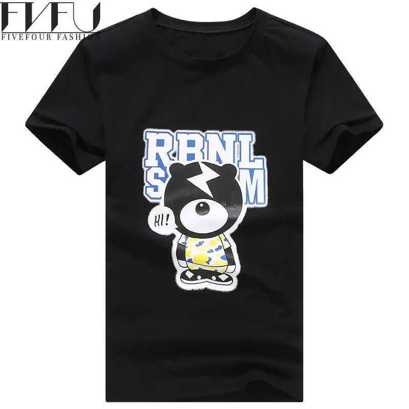 2017 Летний Стиль Майка Мужчины Мультфильм Печати Футболка С Коротким Рукавом о