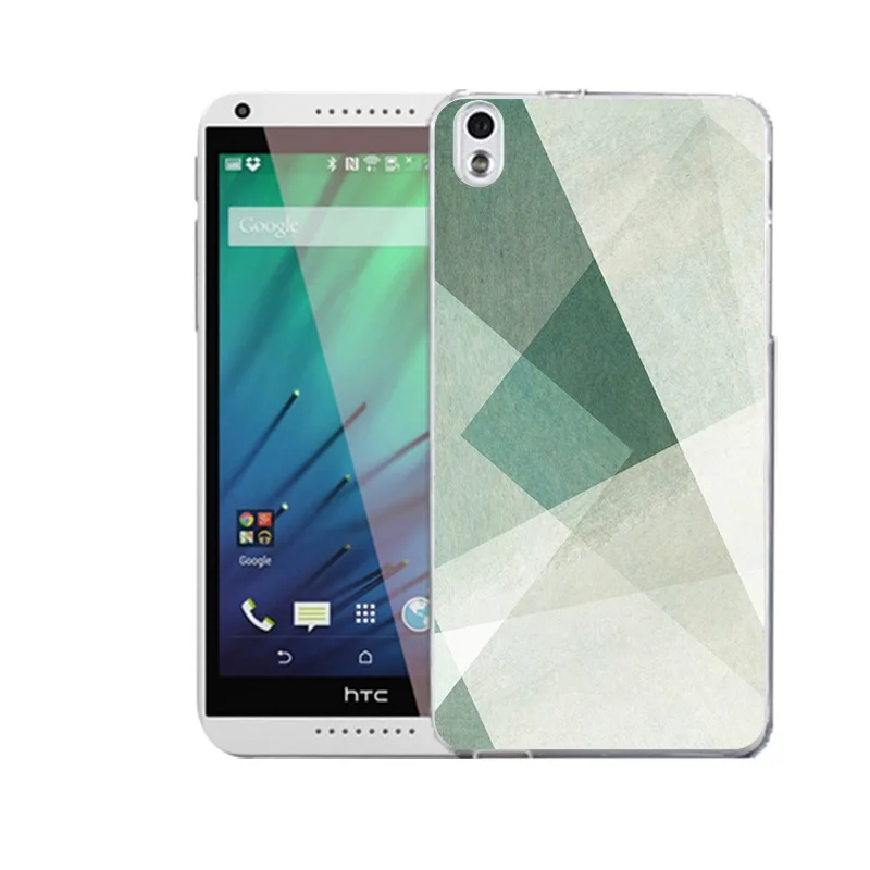 Qmswei ТПУ прозрачный чехол для телефона htc M8 тиснение мягкая сетка Треугольники