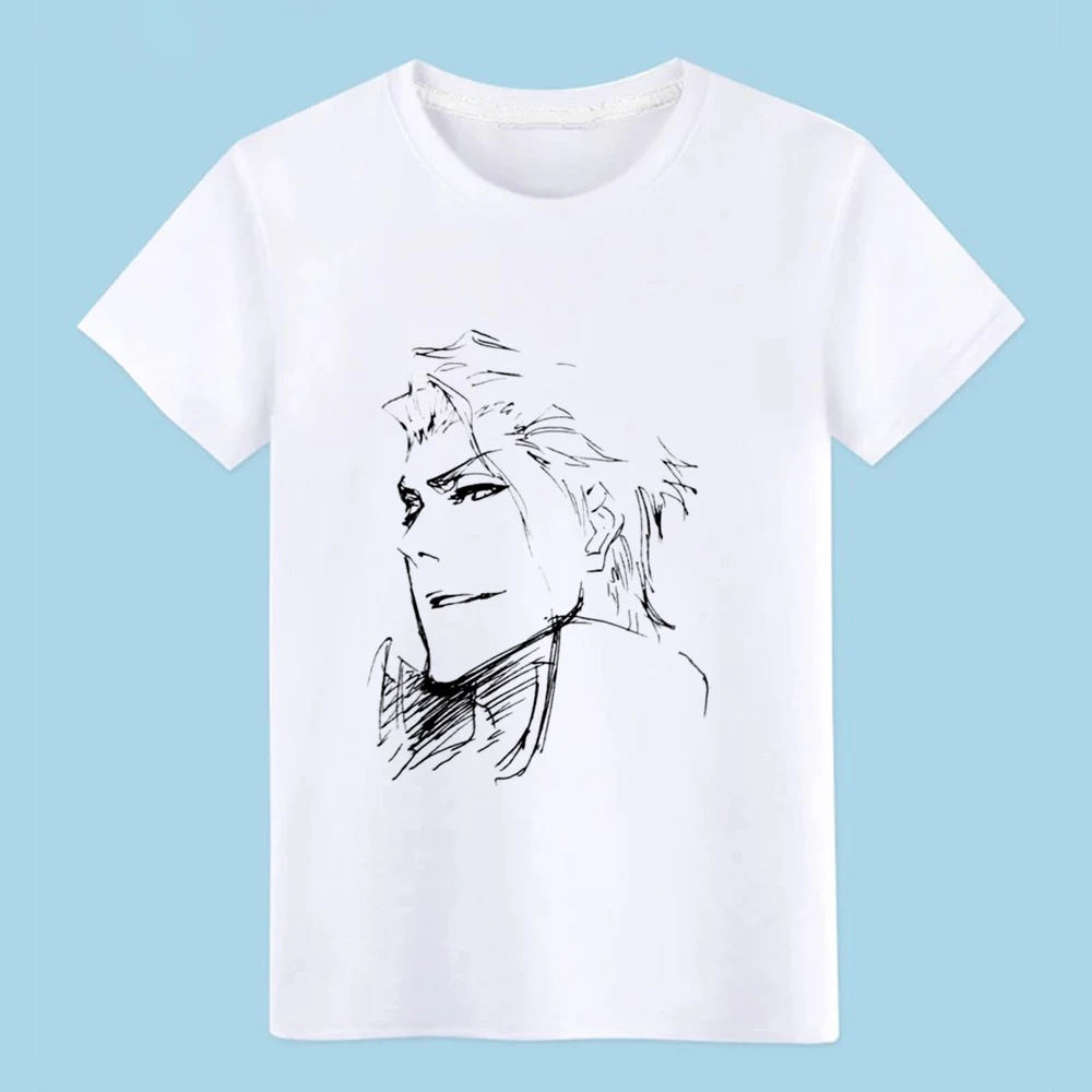 Футболка bleach aizen дизайнерская футболка с круглым вырезом и буквенным принтом