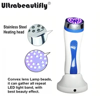 portable high quality blue led light photon heating therapy anti aging acne mark removal skin firm lightening beauty machine