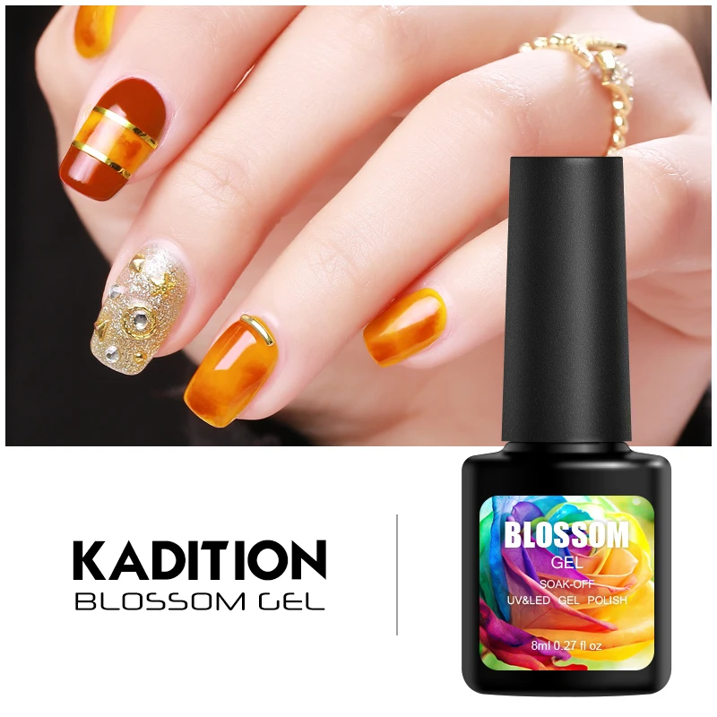 Цветной Гель лак для ногтей KADITION flossom 8 мл продукт профессиональный дизайн