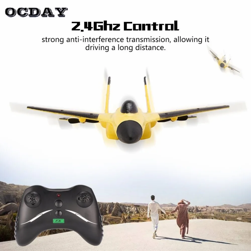 OCDAY супер крутой RC бой с фиксированным крылом RC Дрон FX-820 2,4G пульт дистанционного управления летательный аппарат модель вертолета на ДУ Дрон Квадрокоптер hi