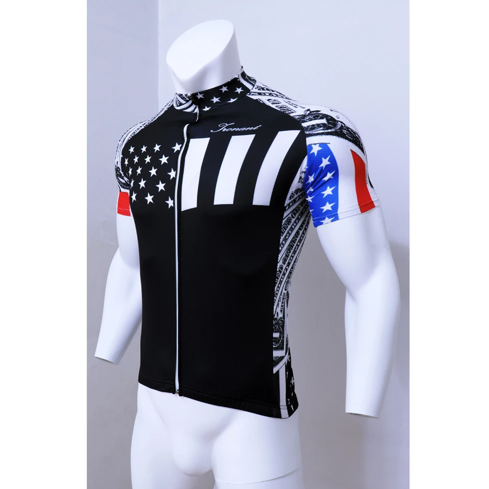IRONANT Мужская велосипедная рубашка 2018 Pro Team с коротким рукавом Maillot Bike Jersey Bycicle