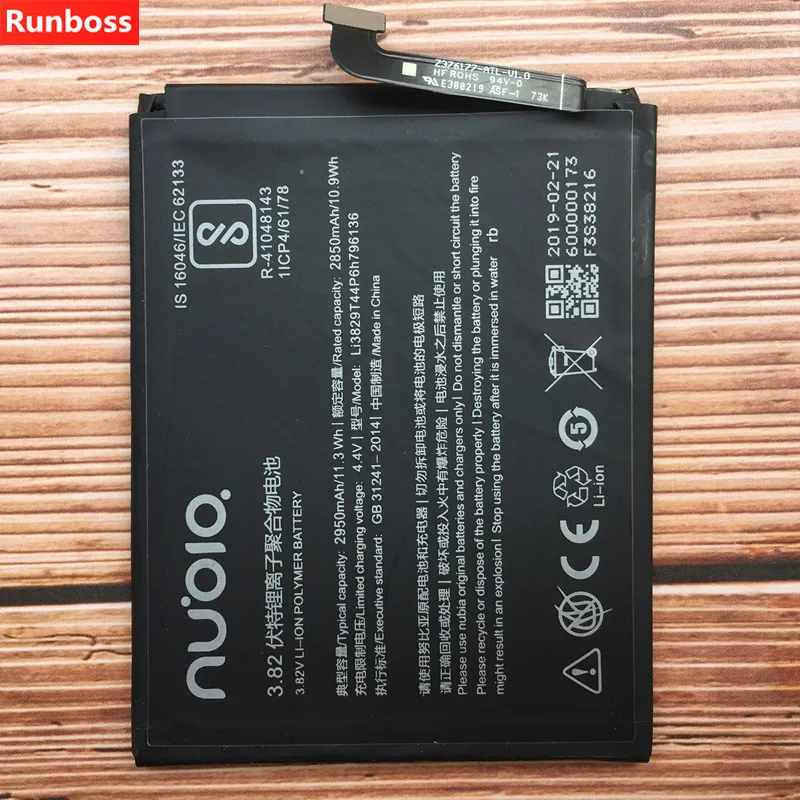 Runboss высококачественный аккумулятор для zte Nubia Z17 Mini NX569J NX569H Li3829T44P6h796136