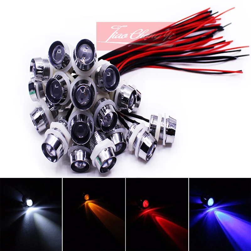 F10mm Автомобильная лодка LED + металлический держатель 10R DC5V/12В
