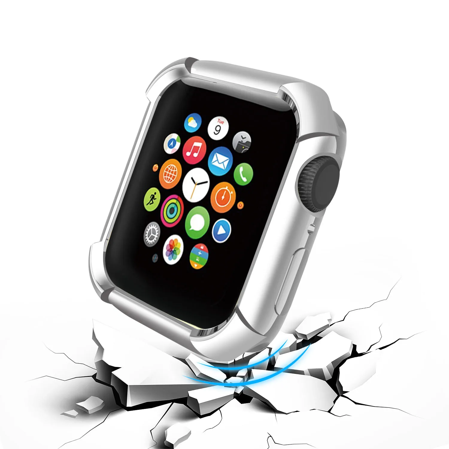 Мягкий ТПУ защитный чехол для часов Apple Watch 4 серии 4 крышка 44 мм 40 мм ударопрочный бампер рамка покрытие силиконовый чехол (art.: 7ae882ce9) - 7ae882ce9
