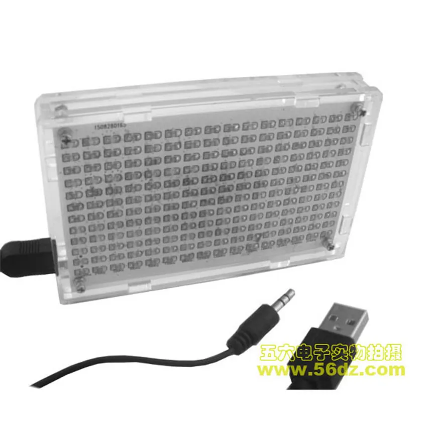 CNIKESIN DIY music spectrum display box parts LED colorful of 51 single-chip audio Kit | Электронные компоненты и