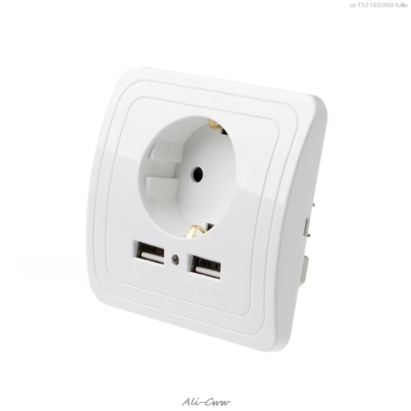 Розетка электрическая с двумя USB-портами 5 В 2 А | Обустройство дома