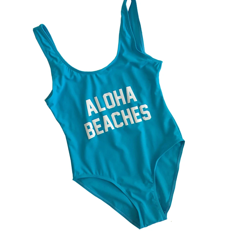 Классический женский купальник-бикини California монокини слитный купальник с