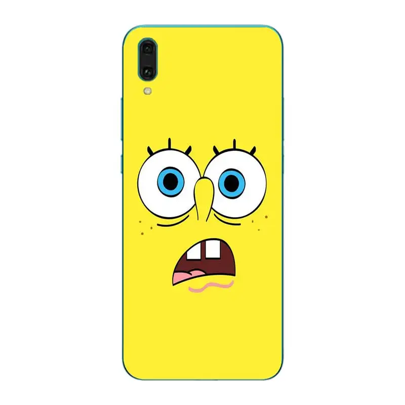 N405 Губка Боб Мягкий ТПУ силиконовый чехол для huawei Y5 Y6 Y7 Y9 премьер-профессионал 2017