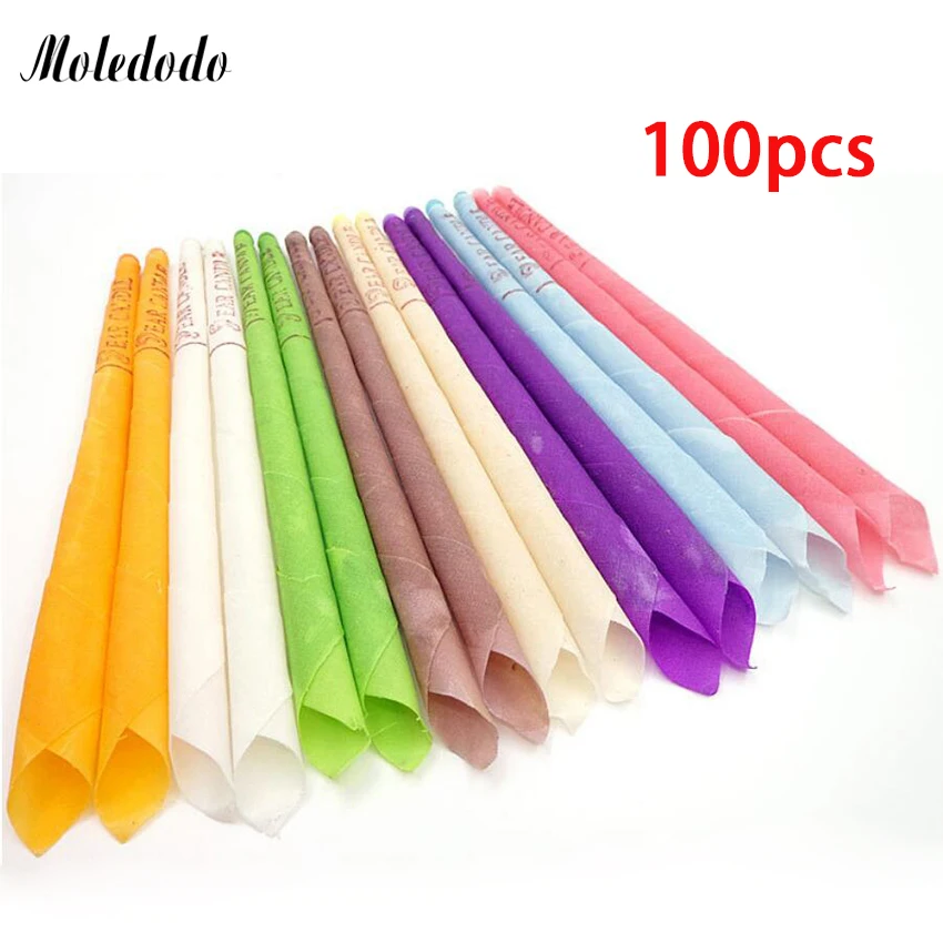 

100Pcs/lot Ear Cleaner Ear Candles Earwax Removal Fragrance Candles Ear Treatment Health Care Tool Horn Beeswax D30