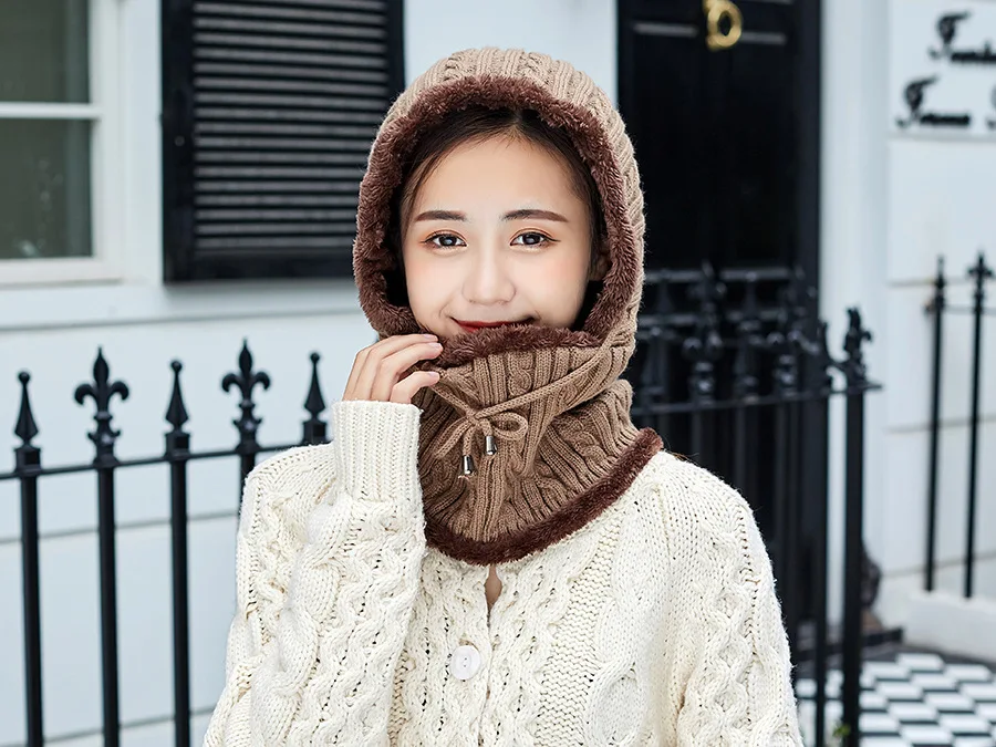 Seioum, новинка, зимняя вязаная шапка, шарф для женщин, Skullies Beanies, зимние шапки для мужчин и женщин, теплая маска, толстая, для девушек, женская шапка, Шапка-бини