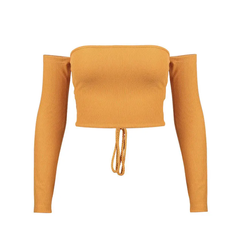 Новые модные женские летние укороченные топы с открытыми плечами блузка