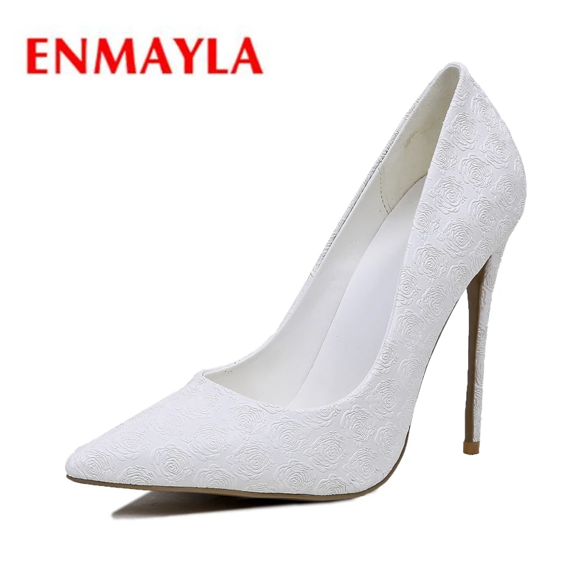 

ENMAYLA Pointed Toe Slip-On Thin Heels High Heels Women Shoes Sapato Feminino Size34-43 ZYL2210