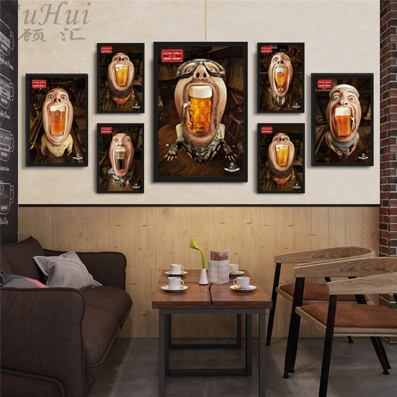 Американский ретро постер для украшения кафе бара паба забавное пиво Мужская