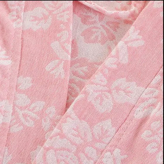 Халат-кимоно Женский длинный из 100% хлопка с длинным рукавом | Женская одежда