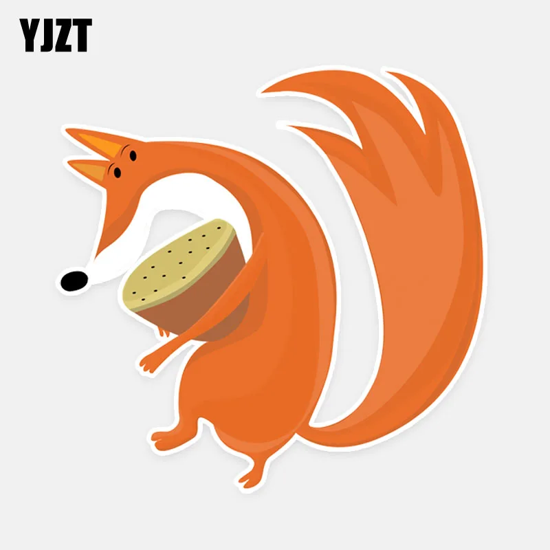 

YJZT 13CM*13CM Cute Animal Graphical PVC Car Sticker Decal Accessories Decoration 5-0959