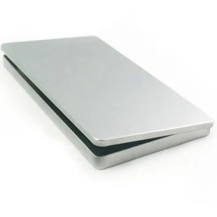 

Silver Metal Rectangular storage box DIY blank Tin organizer box organizador caixa organizadora Casket Novelty households
