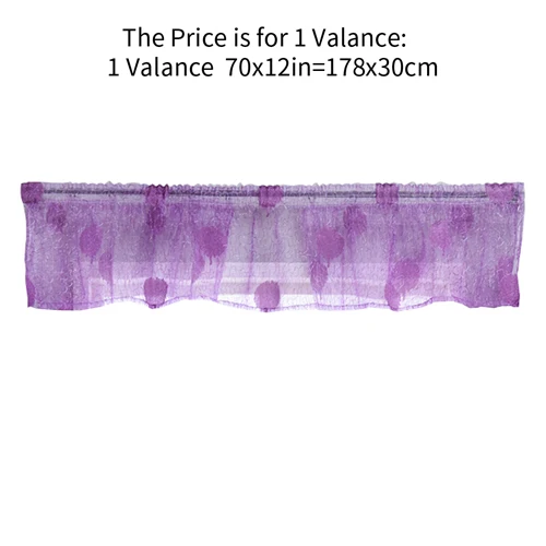 1 valance 178x30cm NAPEARL, прозрачный классический тюль, для окна, балдахин и ярусов, для кухни, занавески, качественные, короткие, отвесные, занавески, лист, украшение дома, вуаль - Цвет: 1 valance 178x30cm