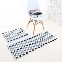 45X60+45X120CM/Set Absorb Water Kitchen Mat Mosaic Series Bathroom Carpet Soft Polyester Doormat Home Entrance/Hallway Area Rug