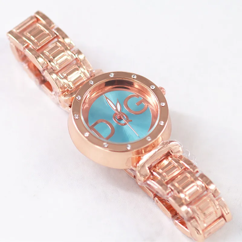 Новый бренд часы Роза Золотой медведь Нержавеющая сталь Смотреть Relojes Mujer Relogio