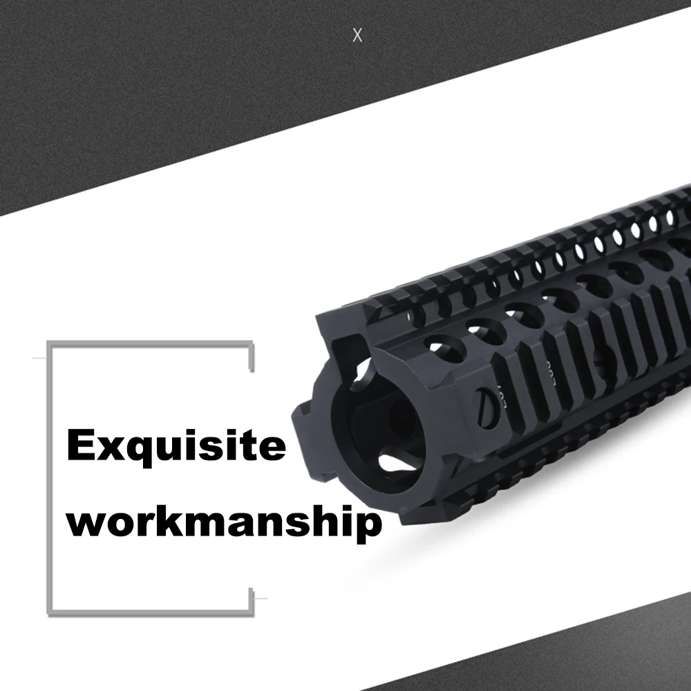 Алюминиевое жесткое пальто анодированное MK18 RISII " 9" 1" страйкбол Handguard черный CB тактический рельс для AR AEG страйкбол M4A1 Пейнтбол