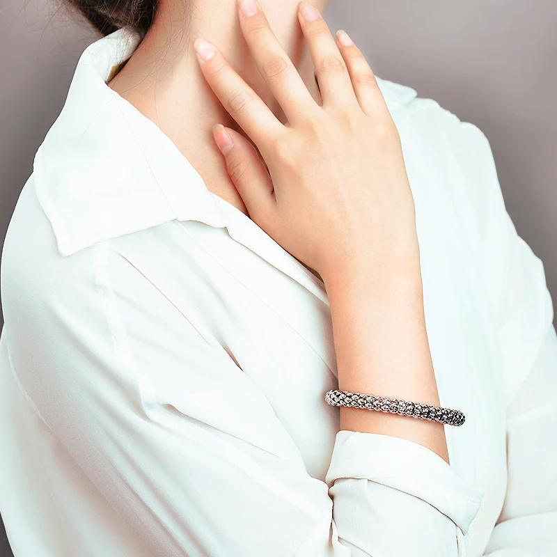 Шикарный Мода модные 316L Нержавеющая сталь Регулируемый Для женщин дешевые один