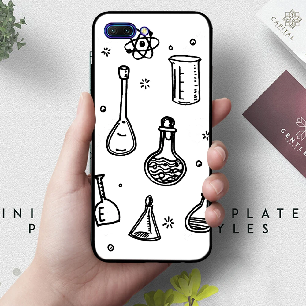 9 Химии рисунок силиконовый чехол для huawei honor 6A 7A Pro 7X8 Lite 8X 8C 9 Примечание 10 вид 20 9X - Цвет: 9