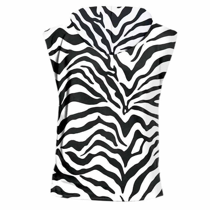 OGKB Мужская футболка без рукавов с круглым вырезом леопардовая 3D Футболка принтом