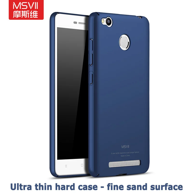 MSVII чехлы для Xiaomi Redmi 3 S Чехол кольцо тонкий матовый чехол Pro Xiomi металлический