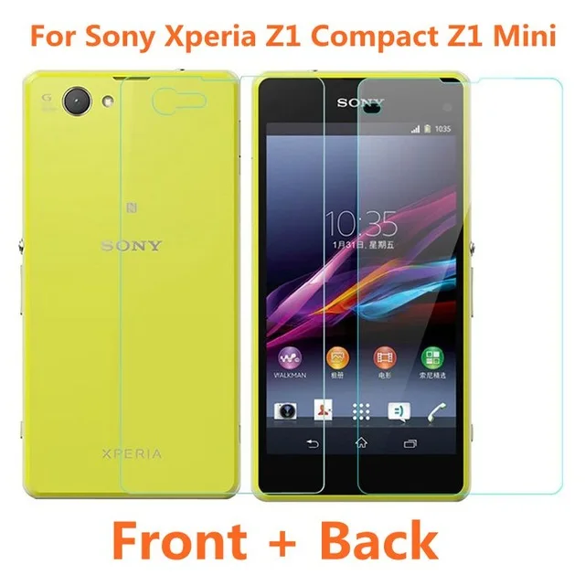 Оригинальная защитная пленка из закаленного стекла для Sony Xperia Z1 Compact D5503 2 шт.|screen